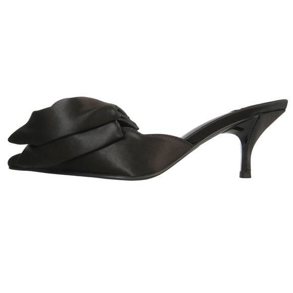 Jeffrey Campbell Dark Satin Bow Heels - Picture 4 of 10
